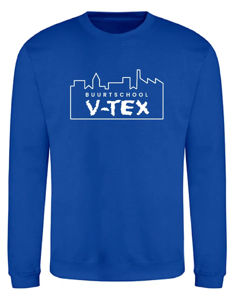 Volwassenen - Sweater - V-TEX- Bright Royal