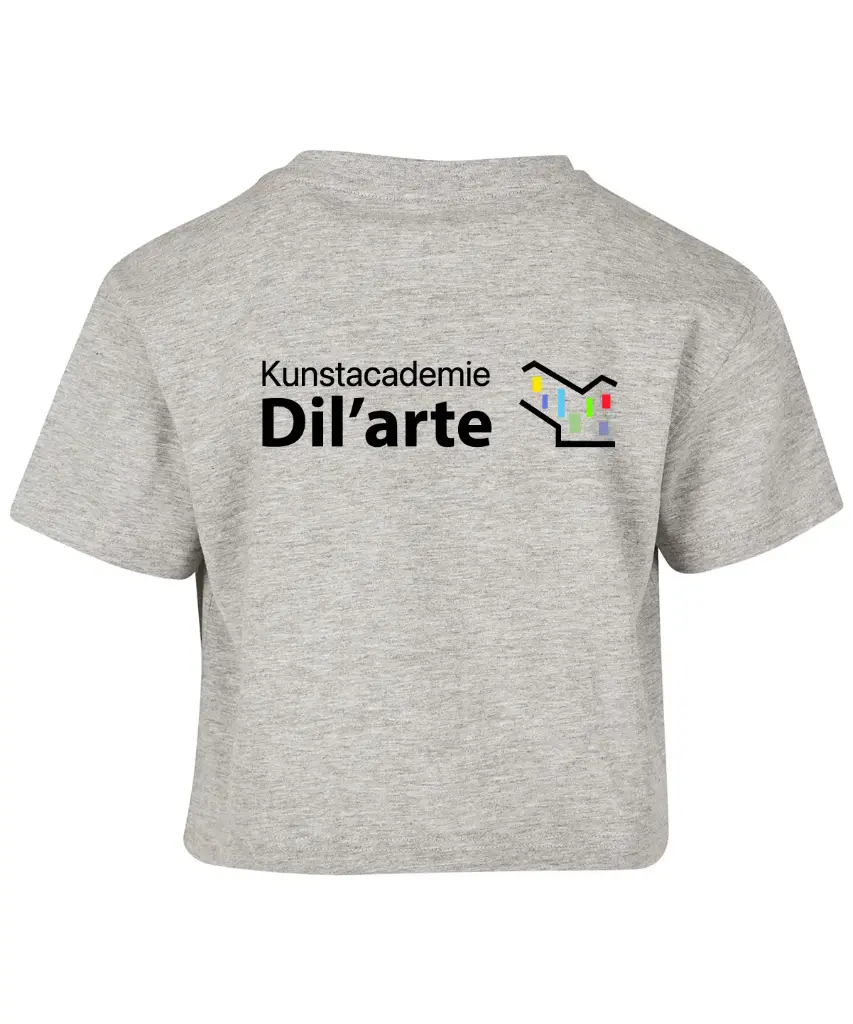 Cropped T-shirt - Dil'Arte - Kids - Grijs