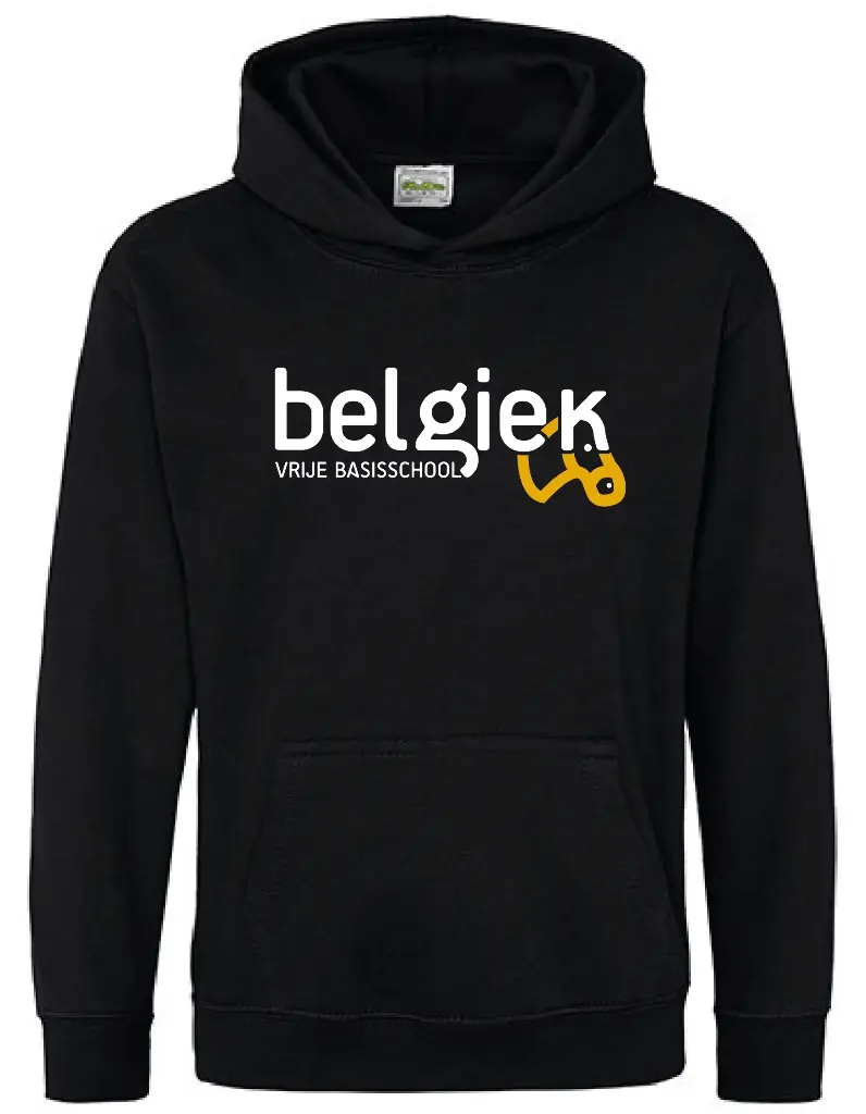 Hoodie - Belgiek - Kids - Zwart