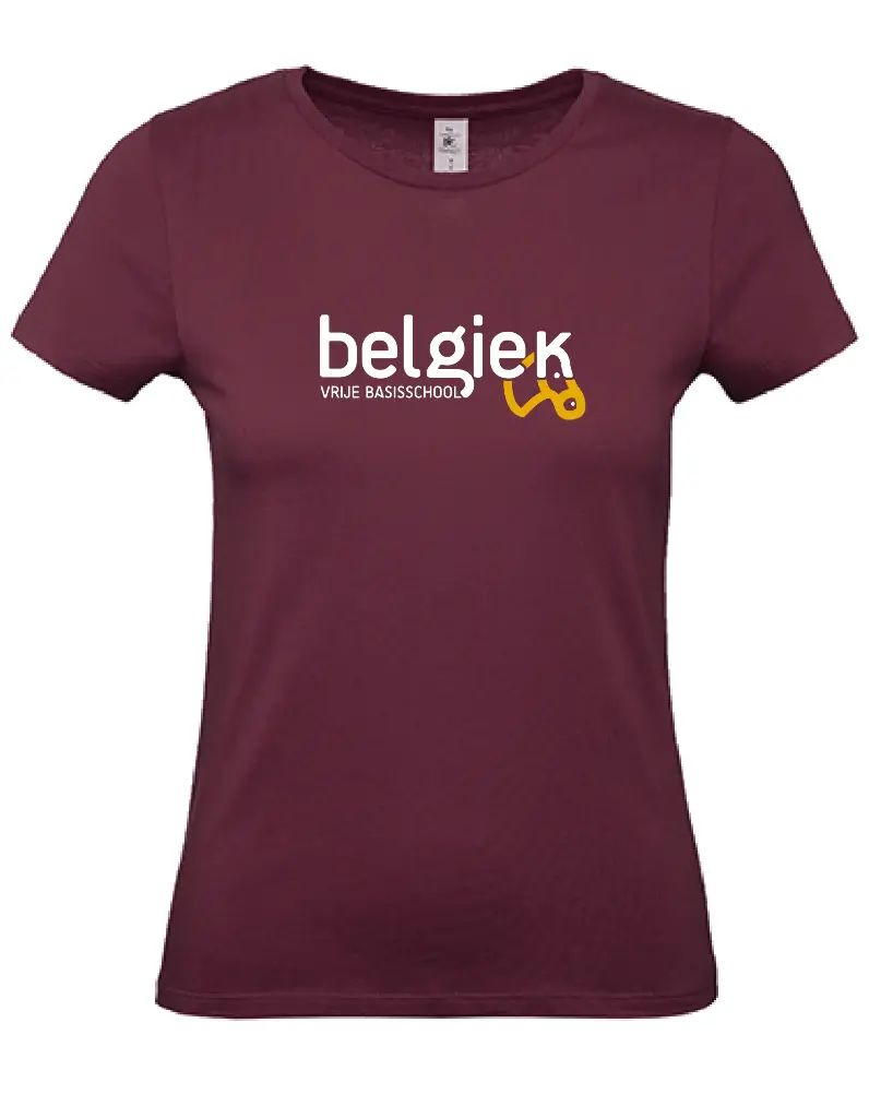 T-shirt - Belgiek - Dames - Bordeaux