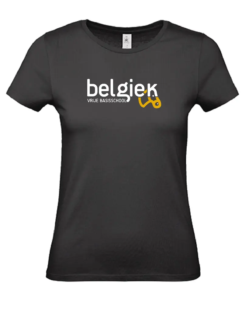 T-shirt - Belgiek - Dames - Zwart