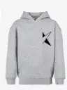 Kids - Hoodie - K!dans- Licht grijs met zwarte bedrukking