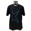 Kids - T-shirt - K!dans - Zwart met glitter blauwe K