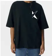 Kids - T-shirt -  K!dans - Zwart met witte bedrukking