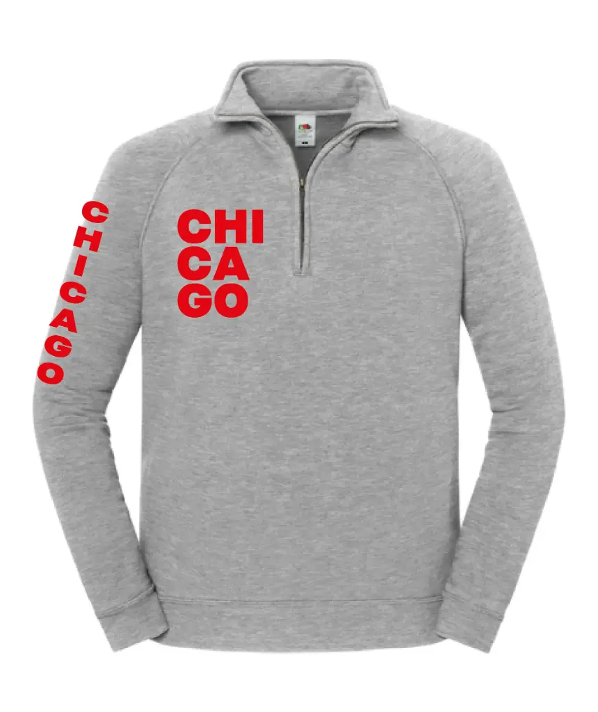 Half zip hoodie - CHICAGO - Volwassenen - Grijs