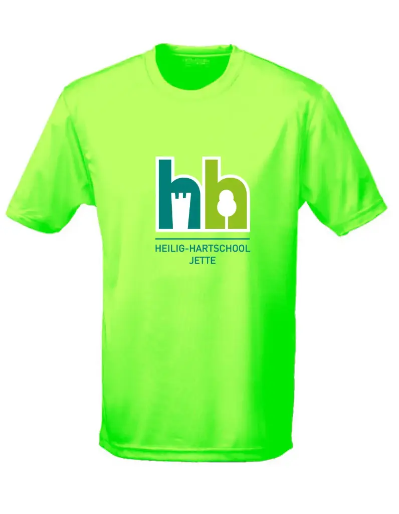 Turn T-shirt met logo - Heilig-Hartschool - Kids - Groen  