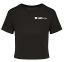 Cropped T-shirt- Dil'Arte - Volwassenen - Zwart
