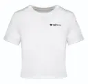 Cropped T-shirt- Dil'Arte - Volwassenen - Wit