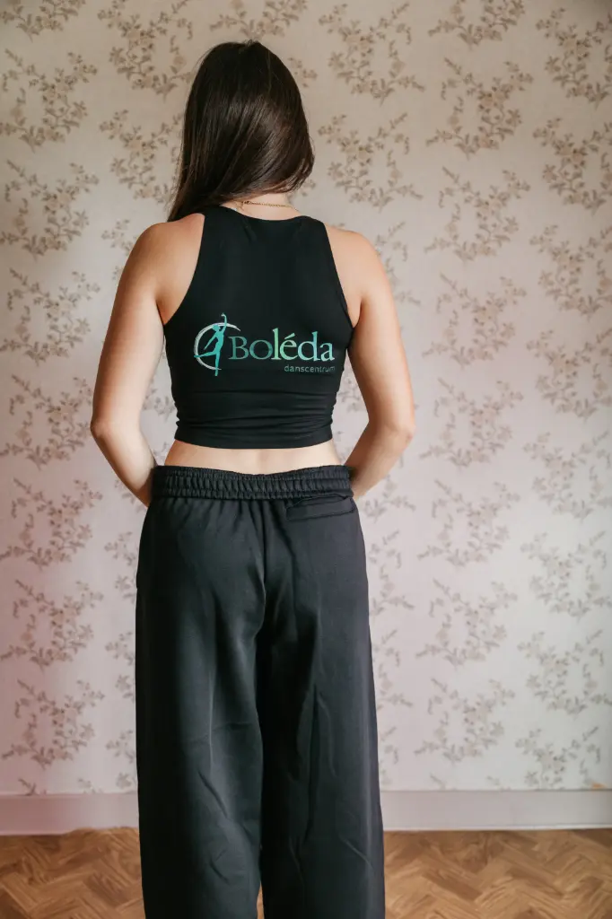 Crop Top - Boleda- Volwassenen - Zwart