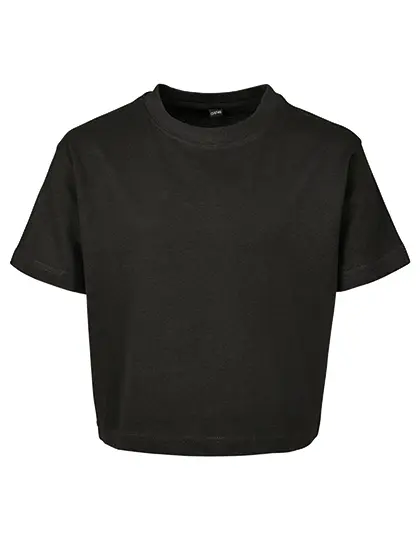 Cropped T-shirt - MKM - Kids - Zwart