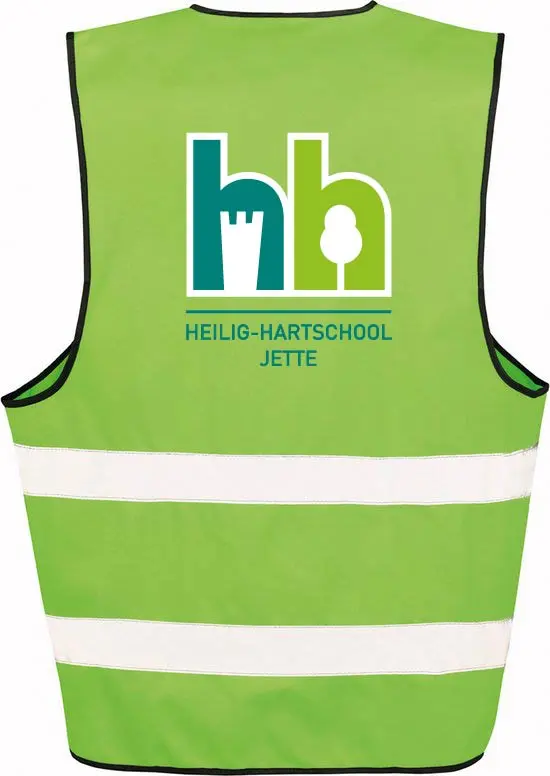 Fluojasje met logo - Heilig-Hartschool - Volwassenen - Lime