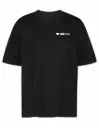 Oversized T-shirt- Dil'Arte - Volwassenen - Zwart