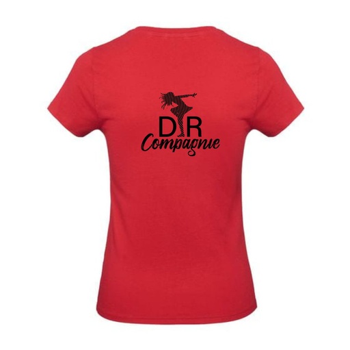 T-shirt - DR Compagnie - Dames - Rood