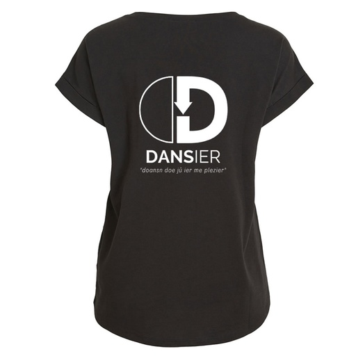 Losse T-shirt - Dansier - Dames - Zwart