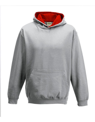 Hoodie - Keep Fit - Kids - Grijs/Rood