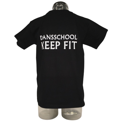 T-shirt - Keep Fit - Jongens - Zwart