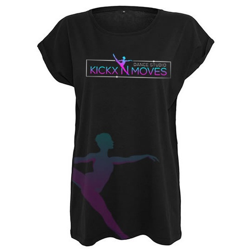 Losse T-shirt  - Kickx N Moves - Dames - Zwart