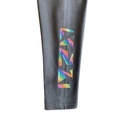 Legging - K!dans - Kids - Zwart met glitter regenboog print
