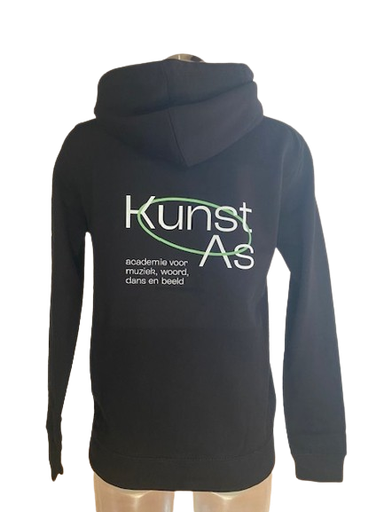Hoodie - KunstAs - Dames - Zwart