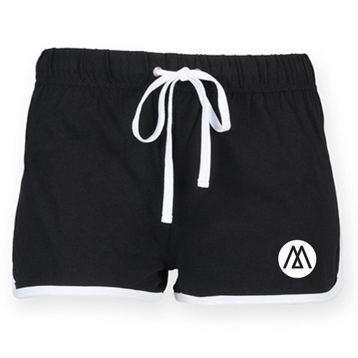 Retro shortje - Movimento - Dames - Zwart/Wit