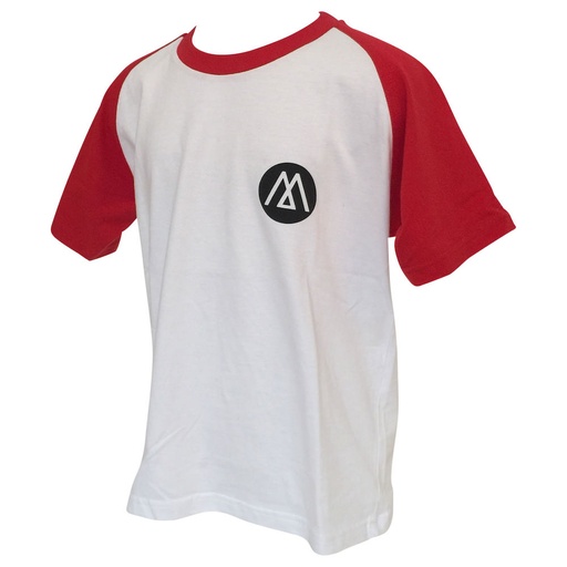 T-shirt - Movimento - Heren - Wit/Rood