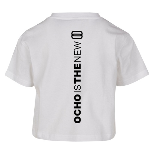 Cropped T-shirt - Ocho - Meisjes - Wit