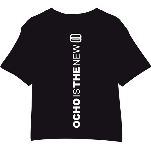 Cropped T-shirt - Ocho - Meisjes - Zwart