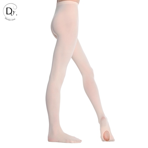 Collant Fleur (convertibel) - Dames - Zalmroze