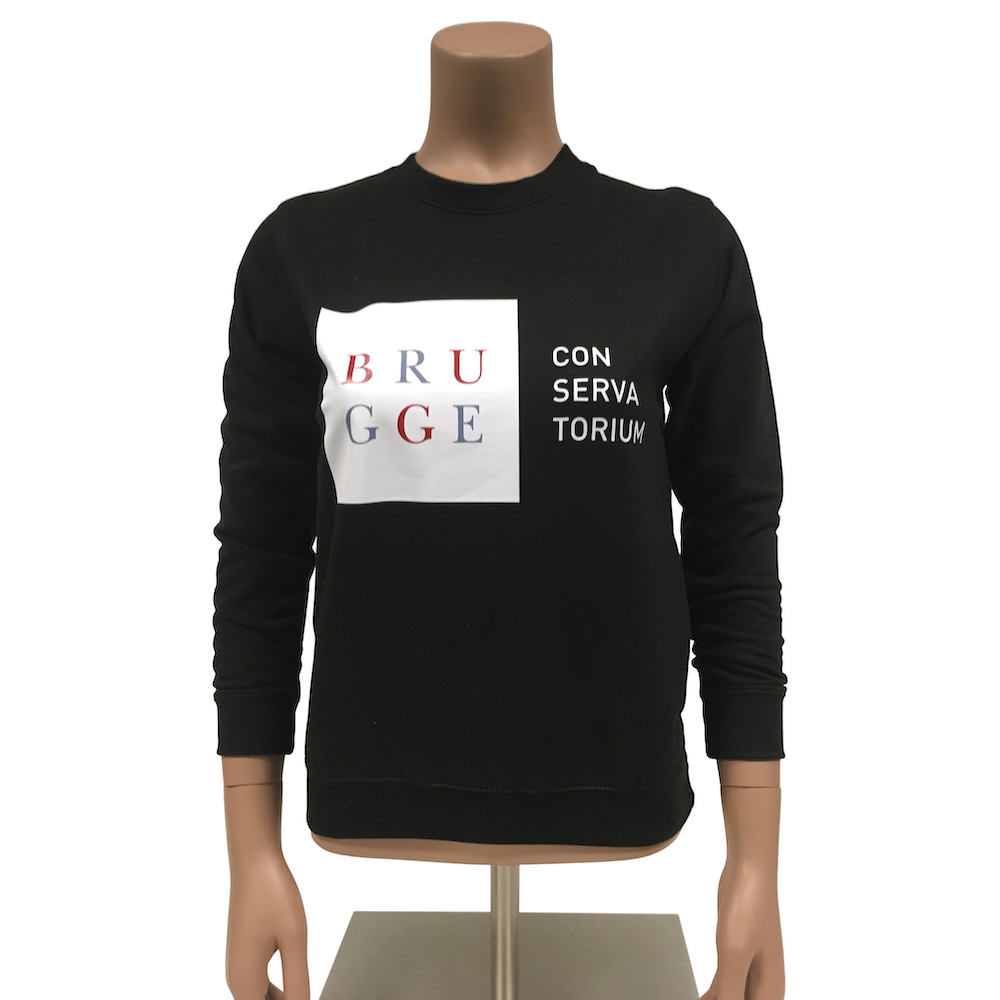 Sweater - Conservatorium Brugge - Volwassenen - Zwart