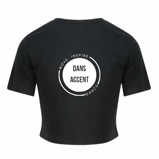 Crop top - Dansaccent - Dames - Zwart