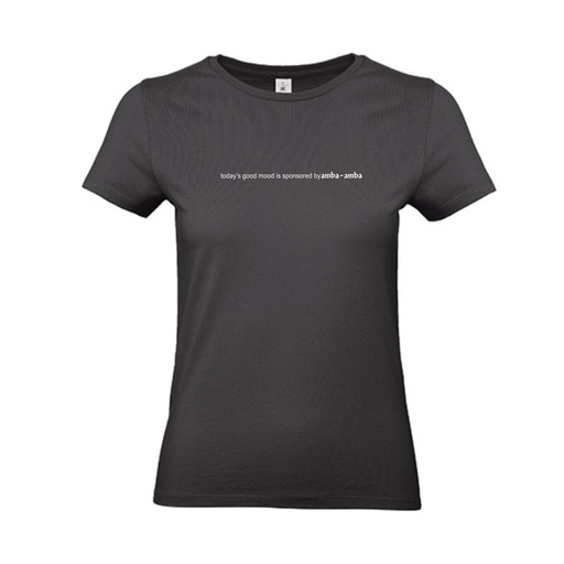 T-shirt - Amba-Amba - Dames - Used Black 