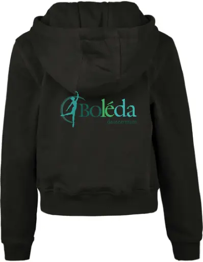 Cropped Hoodie - Boleda - Kids - Zwart