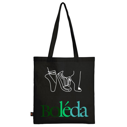 [DNSS-BOL-T-WM101-ZW] Katoenen tas - Boleda - Zwart