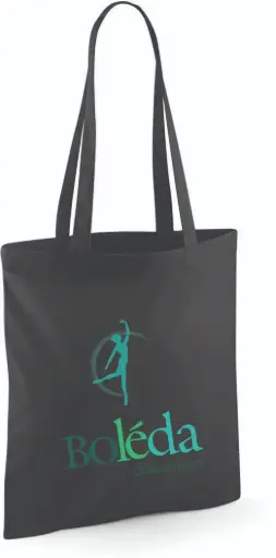 [DNSS-BOL-T-WM101-ZW] Katoenen tas - Boleda - Zwart