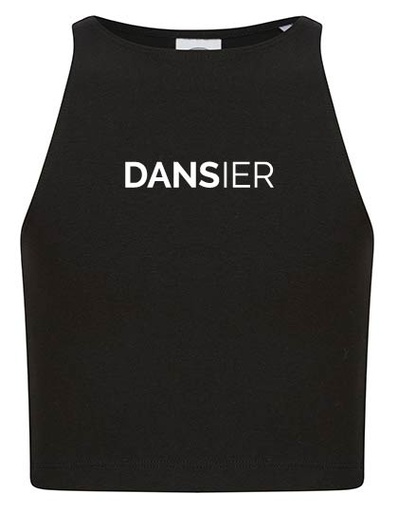 Crop Top - Dansier - Volwassenen - Zwart