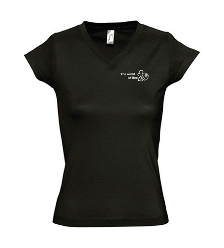 T-shirt - The World Of Bee - Dames - Zwart