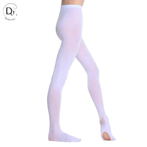 Collant Fleur (convertibel) - Meisjes - Wit