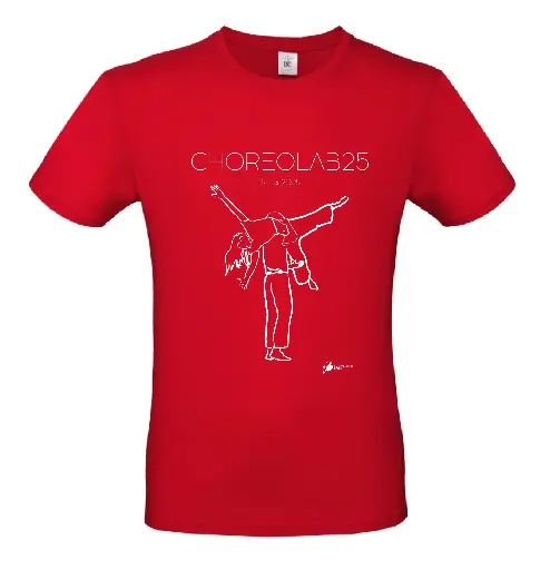 T-shirt Choreolab 25 - Volwassenen - Rood