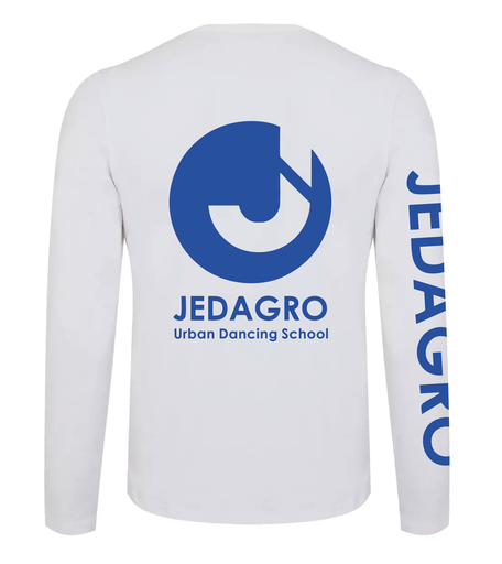 Jedagro - Longsleeve - Volwassenen - Wit