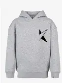 Kids - Hoodie - K!dans- Licht grijs met zwarte bedrukking