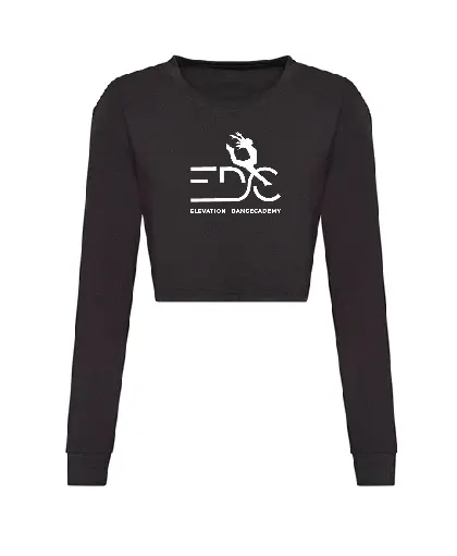 Cropped T-shirt LM - EDC - Volwassenen - Zwart