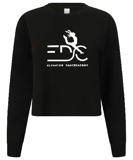 Cropped sweater - EDC - Volwassenen - Zwart