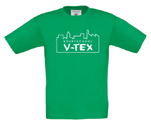 Kids - T-shirt - V-TEX- Kelly Green