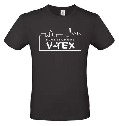 Dames - T-shirt - V-TEX- Black