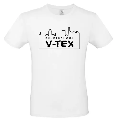 Dames - T-shirt - V-TEX- WIT