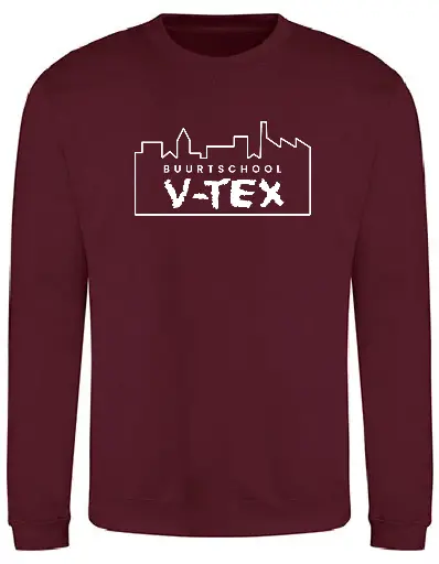 Volwassenen - Sweater - V-TEX- Burgundy