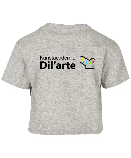 Cropped T-shirt - Dil'Arte - Kids - Grijs
