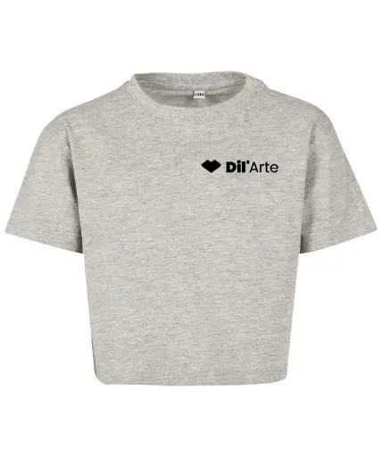 Cropped T-shirt - Dil'Arte - Kids - Grijs