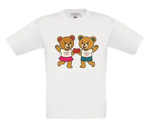 T-shirt - Donatha beren - Kids - Wit