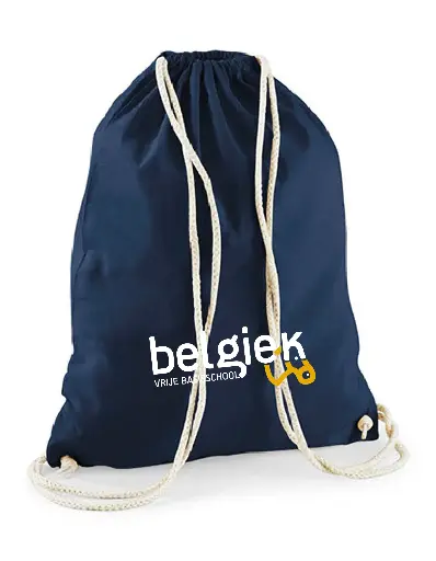 [DNSS-BELG-T-WM110+belgiekWI/GO-FRENCHNAVY] Gymtas - Belgiek - Navy
